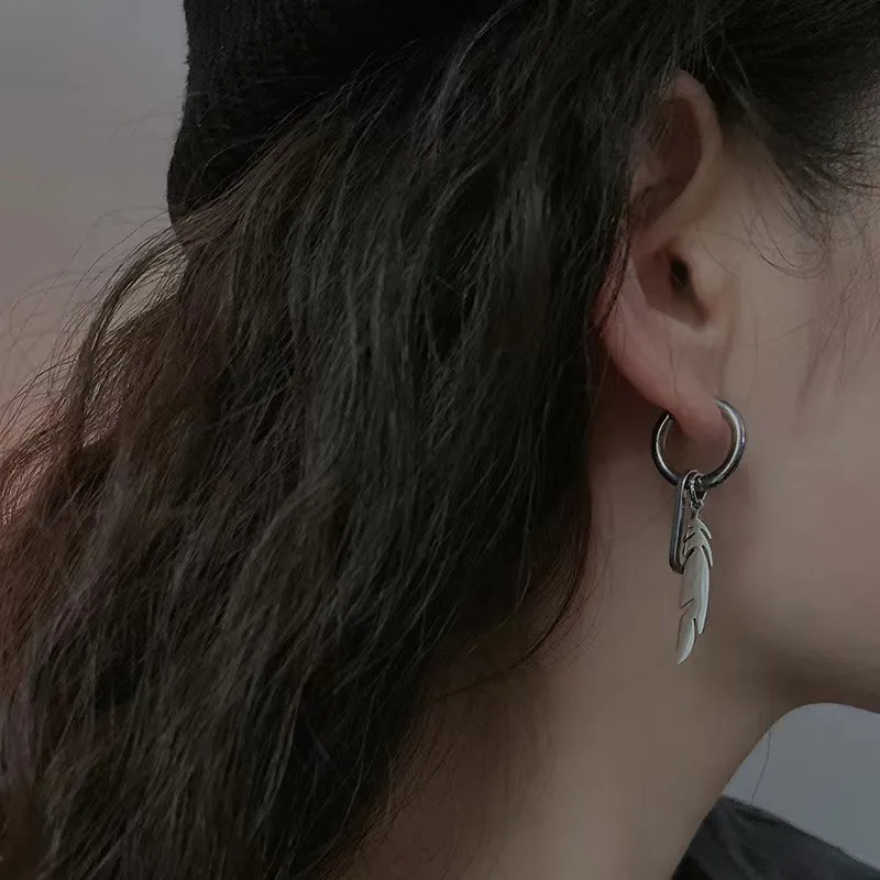 BKBU Titanium Steel Earrings Unisex-4