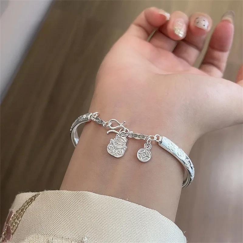 BKBU 999 Fine Silver Bangles Unisex-1