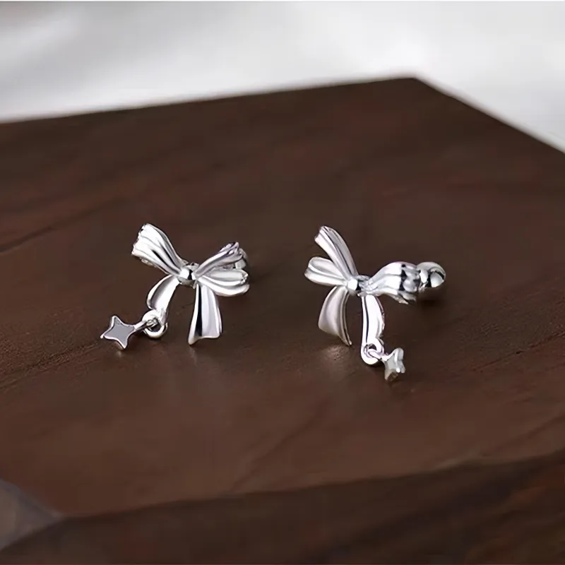 BKBU 999 Fine Silver Stud Earrings Unisex-1