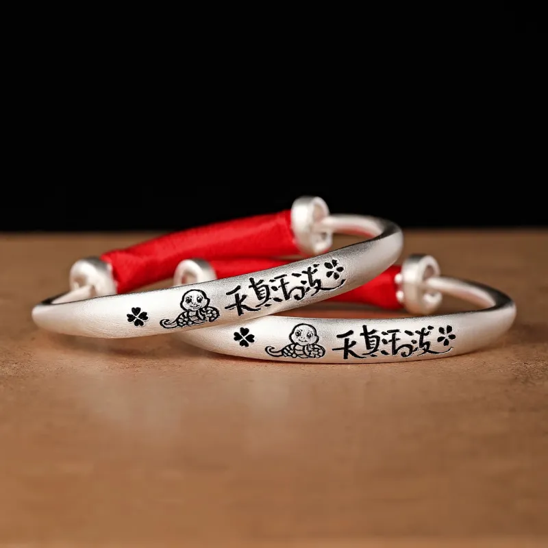 BKBU 999 Fine Silver Bangles Kids'-3