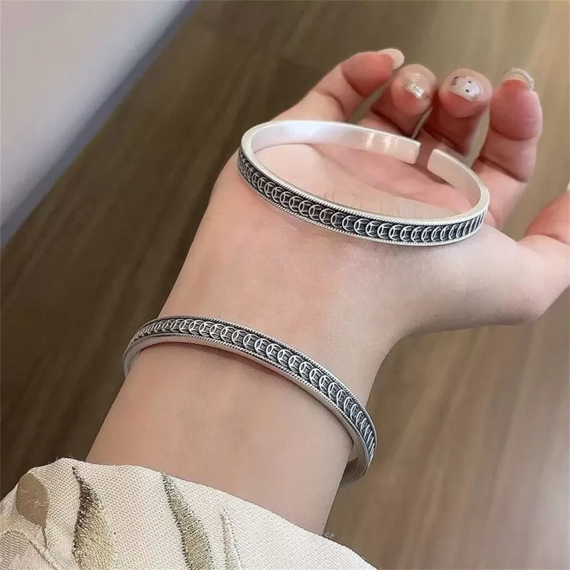 BKBU 999 Fine Silver Bangles Unisex-2