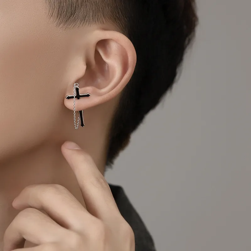BKBU 925 Sterling Silver Earrings Unisex-4