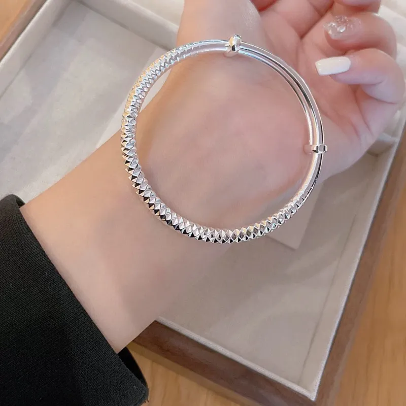 BKBU 999 Fine Silver Bangles Women's-3
