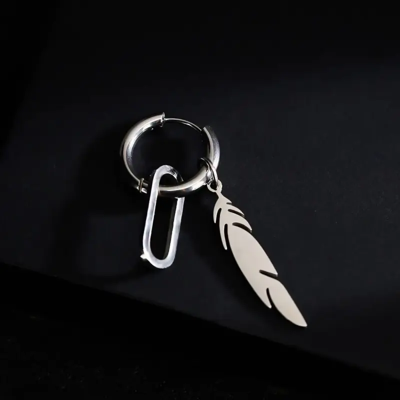 BKBU Titanium Steel Earrings Unisex-5