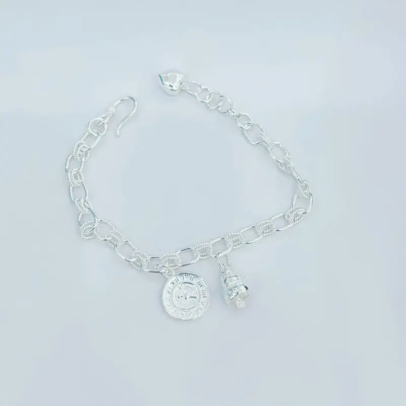 BKBU 990 Foot Silver Bracelets Unisex-5