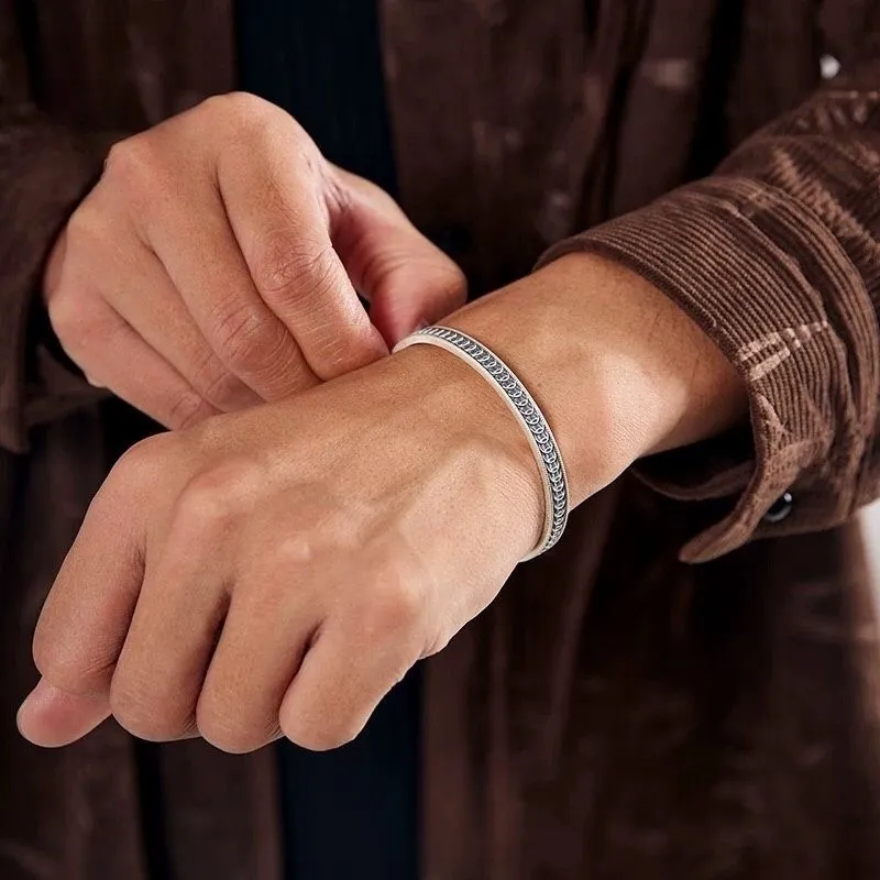 BKBU 999 Fine Silver Bangles Unisex-3