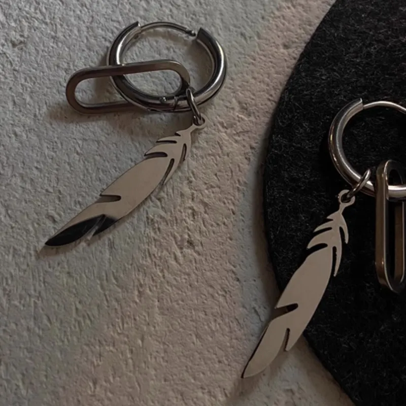 BKBU Titanium Steel Earrings Unisex-3