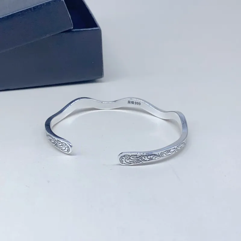BKBU 999 Fine Silver Bangles Unisex-4