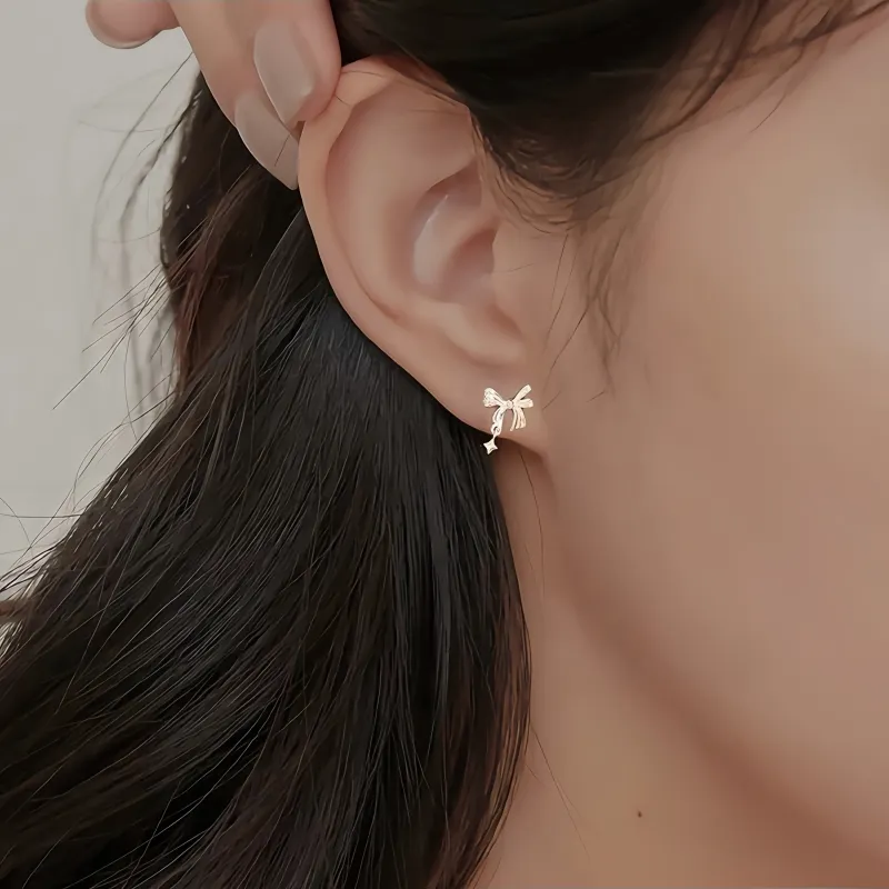 BKBU 999 Fine Silver Stud Earrings Unisex-5