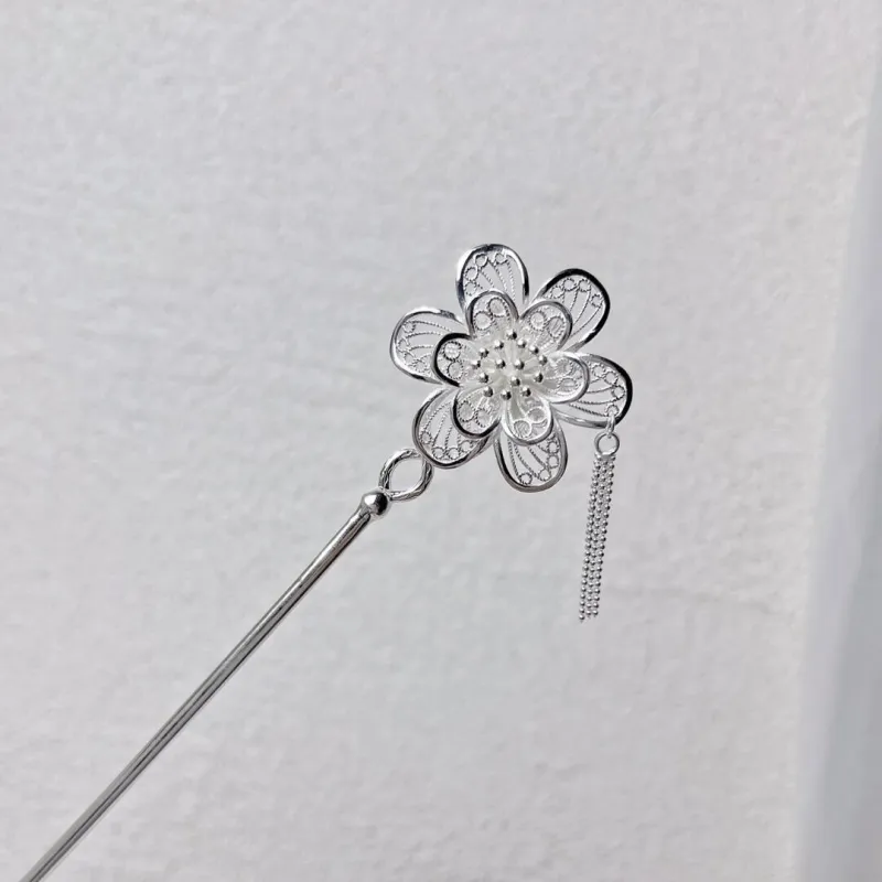 BKBU 990 Fine Silver Hairpins Women's-1