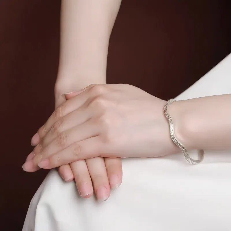 BKBU 999 Fine Silver Bangles Unisex-2