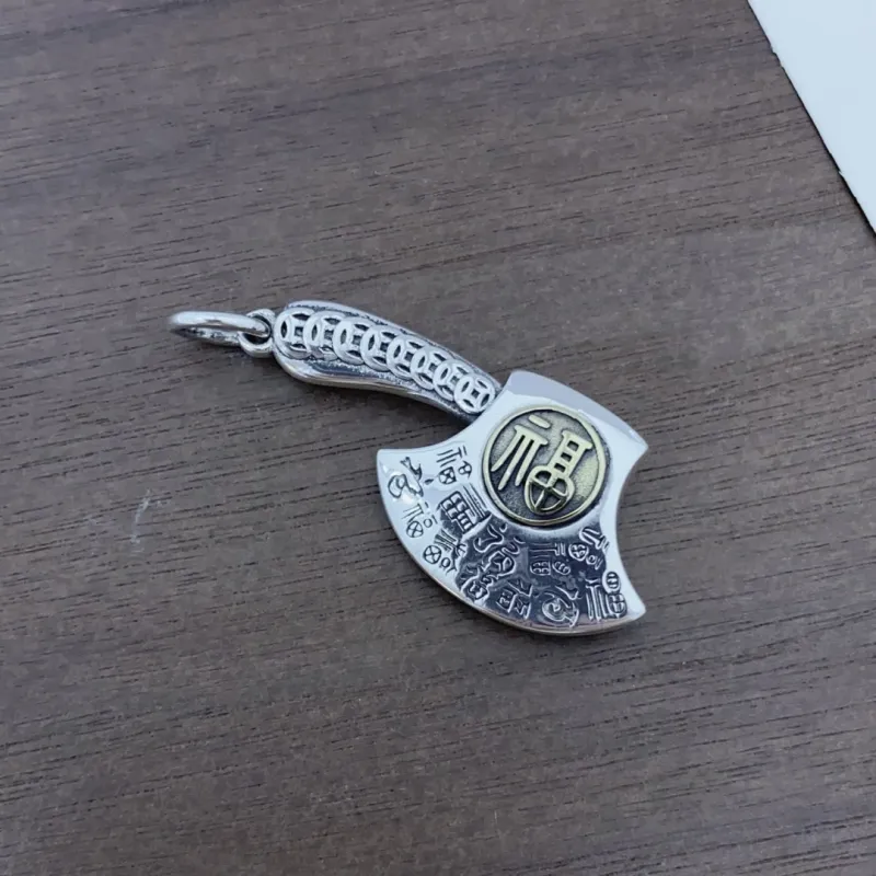 BKBU 999 Fine Silver Foot Silver Pendants Unisex-1