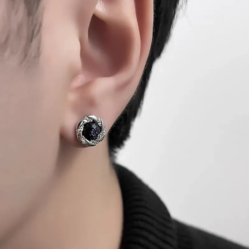 BKBU Titanium Steel Stud Earrings Unisex-4