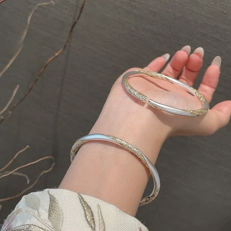 BKBU 999 Fine Silver Bangles Unisex-3