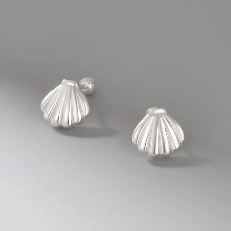 BKBU 999 Fine Silver Stud Earrings Unisex-1