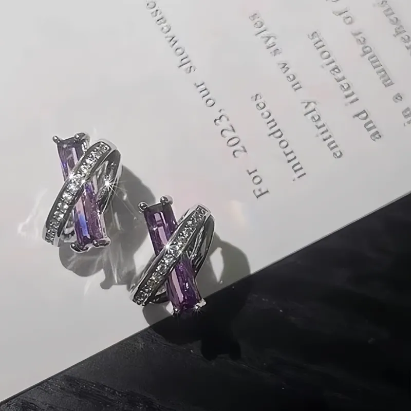 BKBU 925 Sterling Silver Needle Titanium Steel Earrings Unisex-5