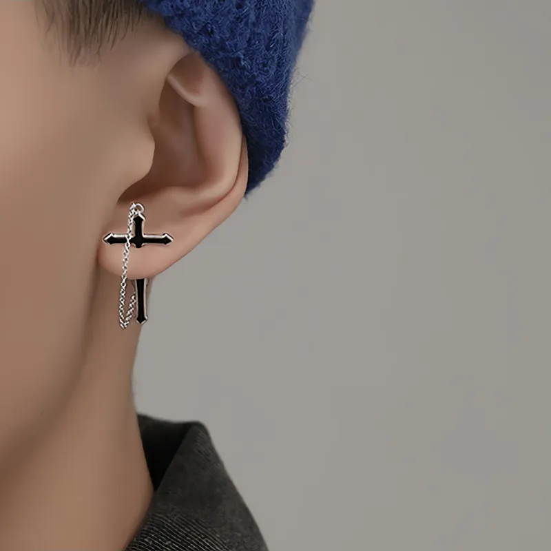 BKBU 925 Sterling Silver Earrings Unisex-2