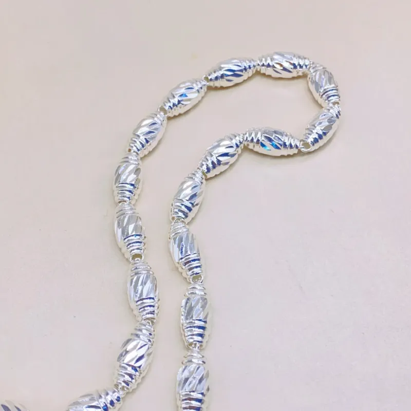 BKBU 990 Foot Silver Necklaces Unisex-4