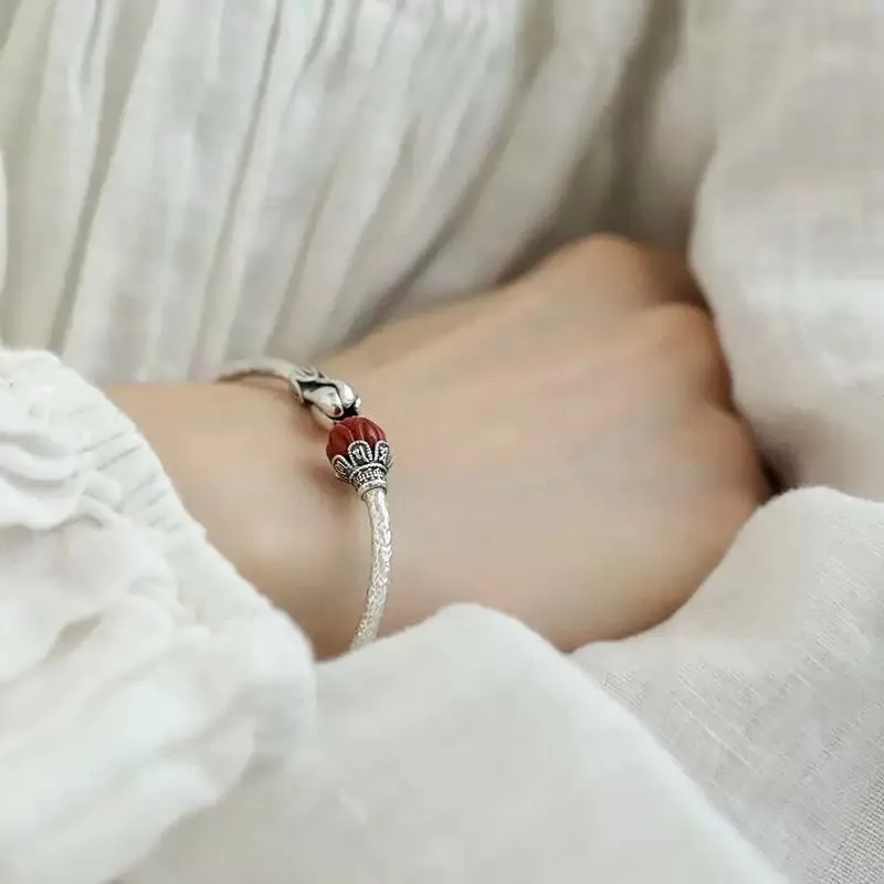 BKBU 999 Fine Silver Bangles Women's-4
