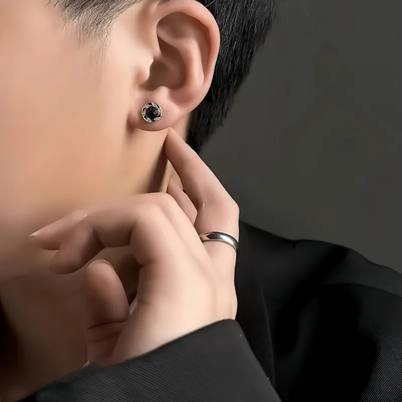 BKBU Titanium Steel Stud Earrings Unisex-6