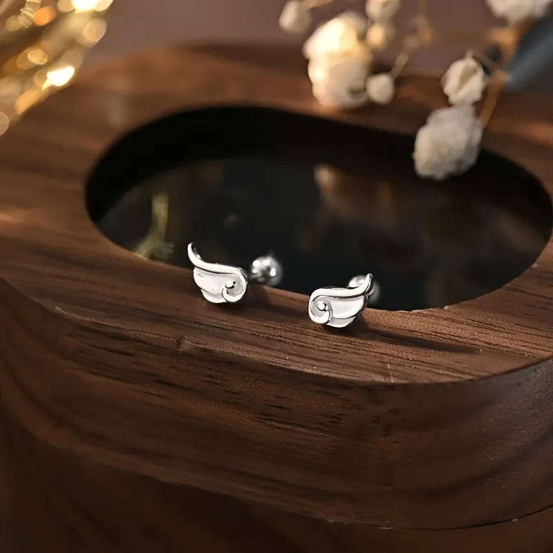 BKBU 999 Fine Silver Stud Earrings Unisex-1