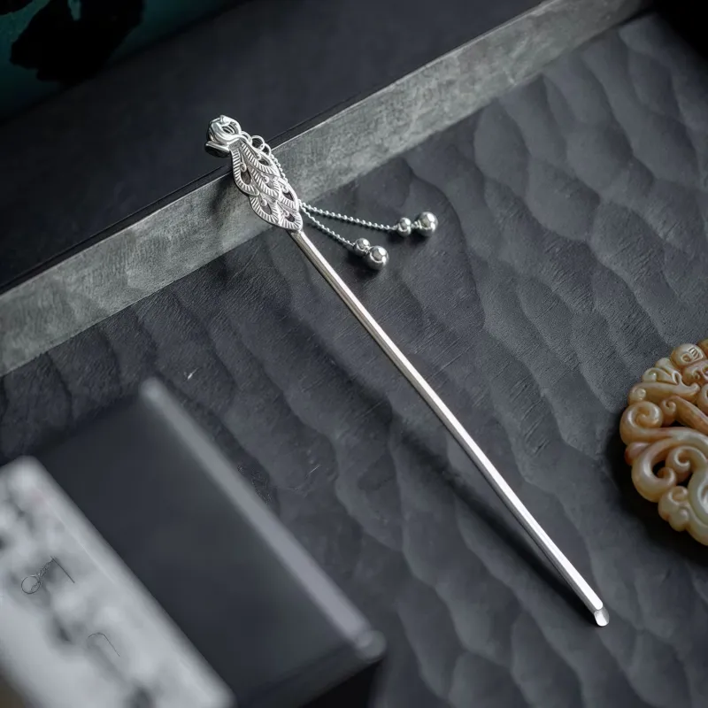 BKBU 990 Fine Silver Hairpins Women's-1