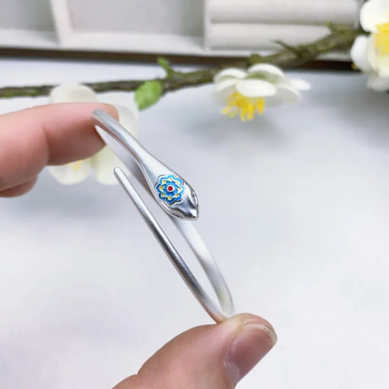 BKBU 999 Fine Silver Bangles Women's-5