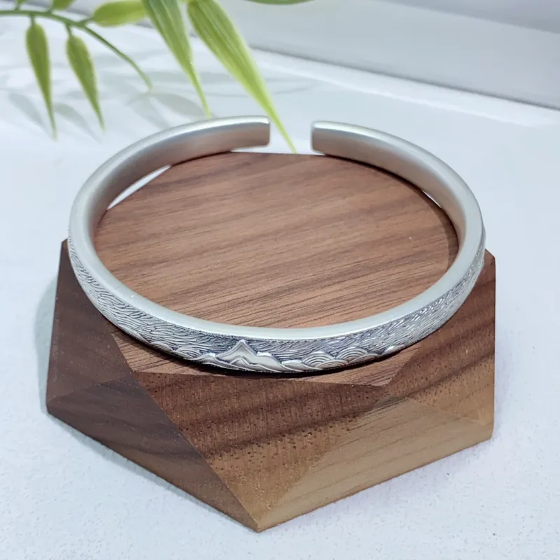 BKBU 999 Fine Silver Bangles Unisex-1