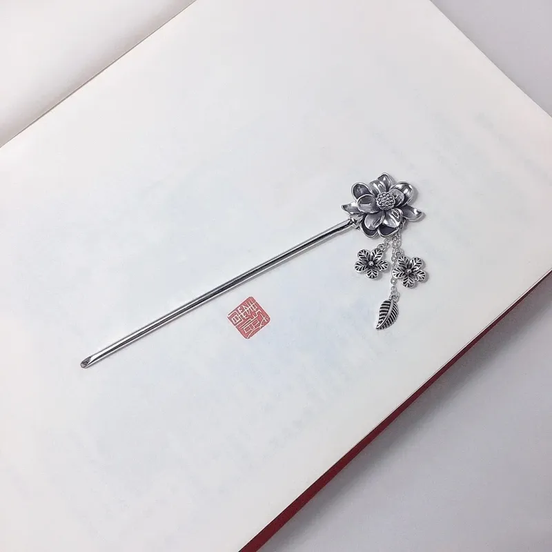 BKBU 999 Fine Silver Hairpins Women's-3