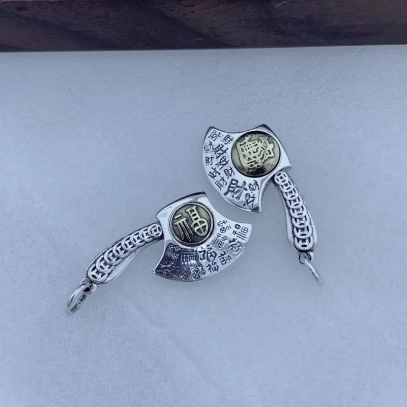 BKBU 999 Fine Silver Foot Silver Pendants Unisex-3