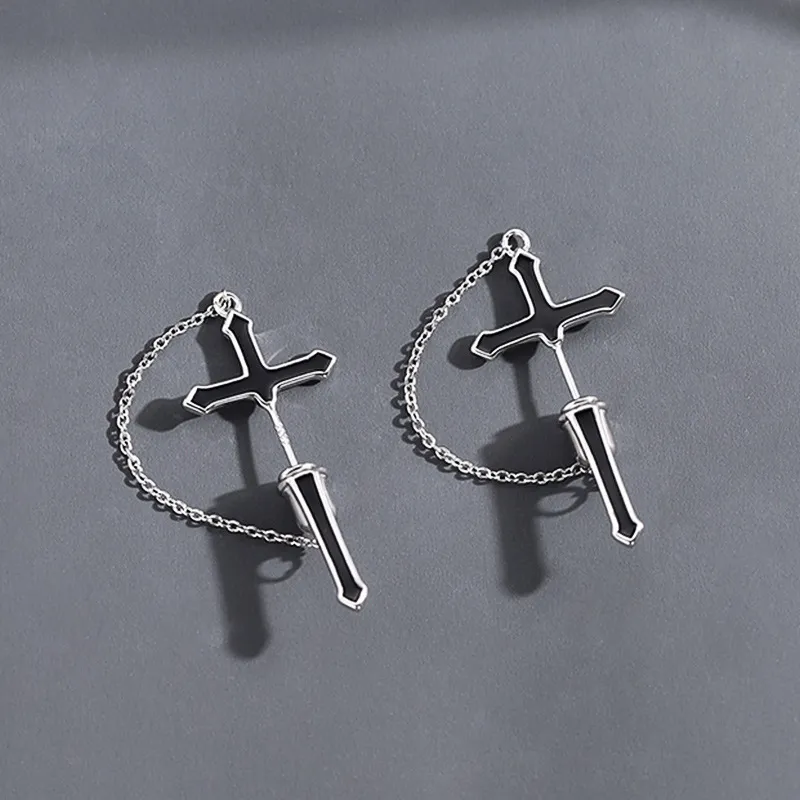 BKBU 925 Sterling Silver Earrings Unisex-3