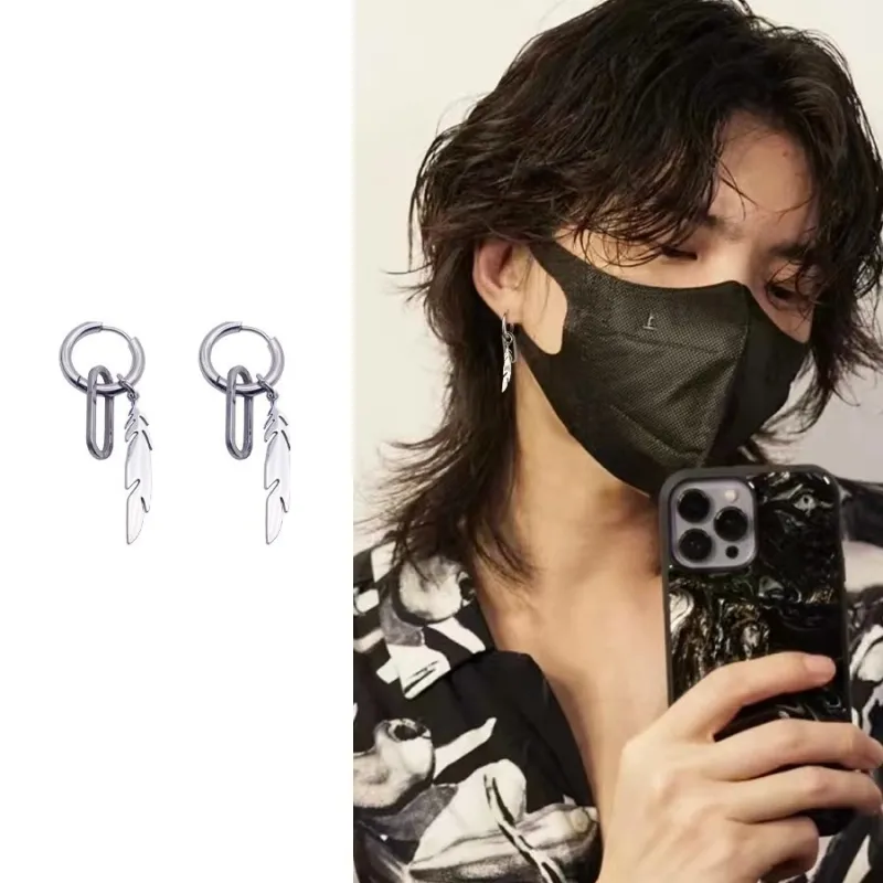 BKBU Titanium Steel Earrings Unisex-7