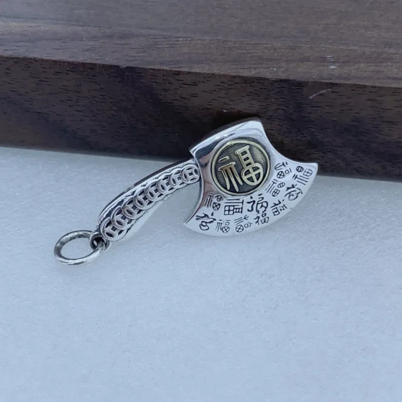 BKBU 999 Fine Silver Foot Silver Pendants Unisex-2