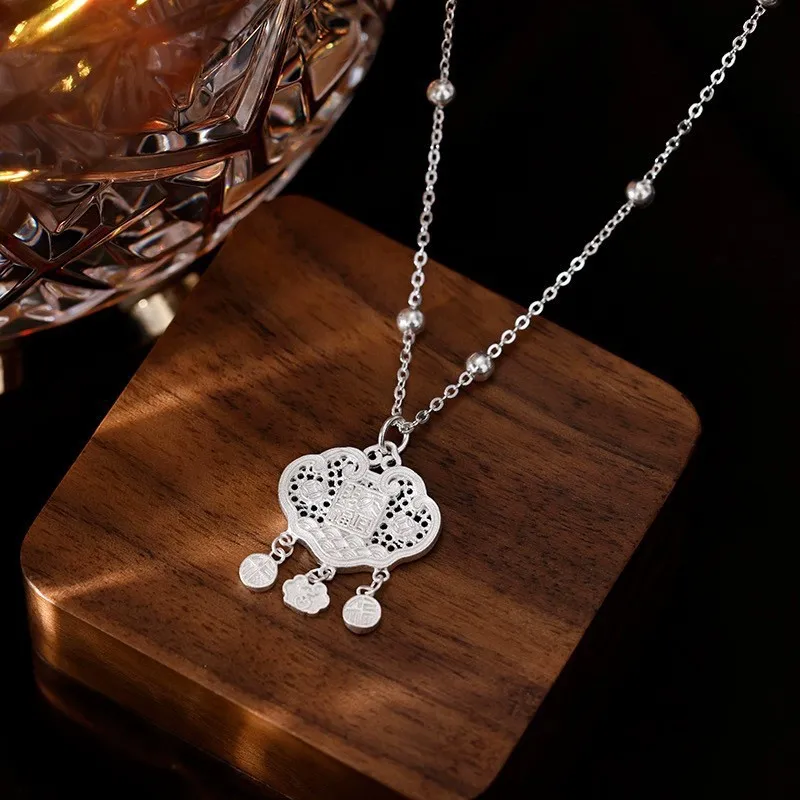 BKBU 990 Foot Silver Necklaces Women's White-1