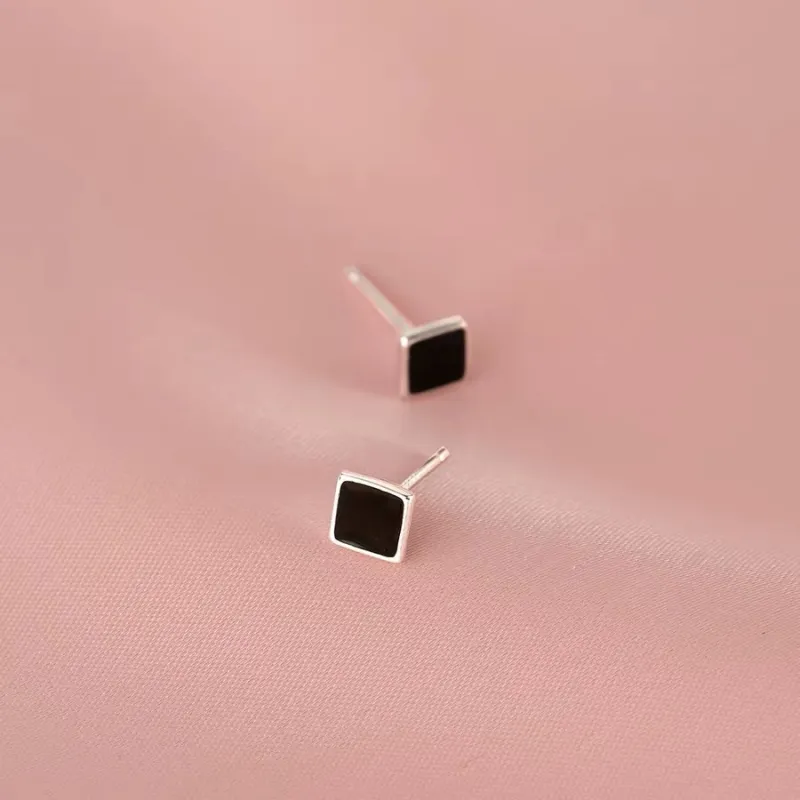 BKBU 999 Fine Silver Stud Earrings Unisex-4