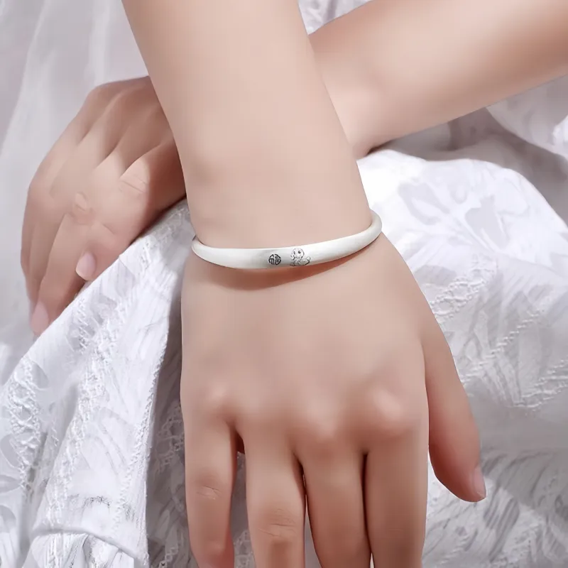 BKBU 999 Fine Silver Bangles Kids'-3