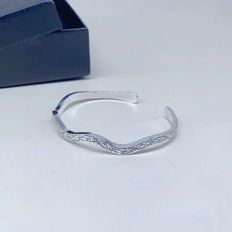 BKBU 999 Fine Silver Bangles Unisex-1