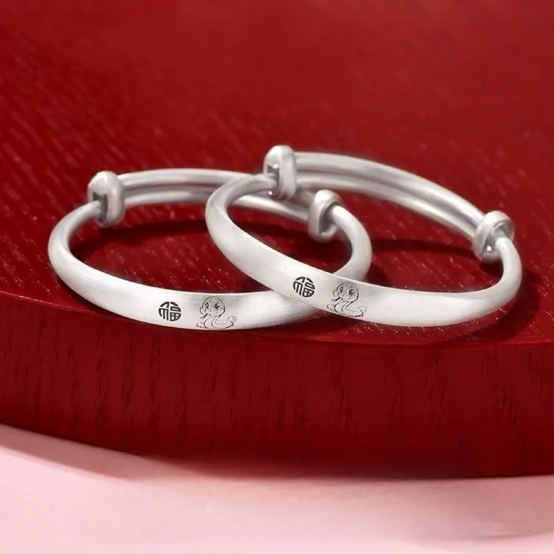 BKBU 999 Fine Silver Bangles Kids'-2
