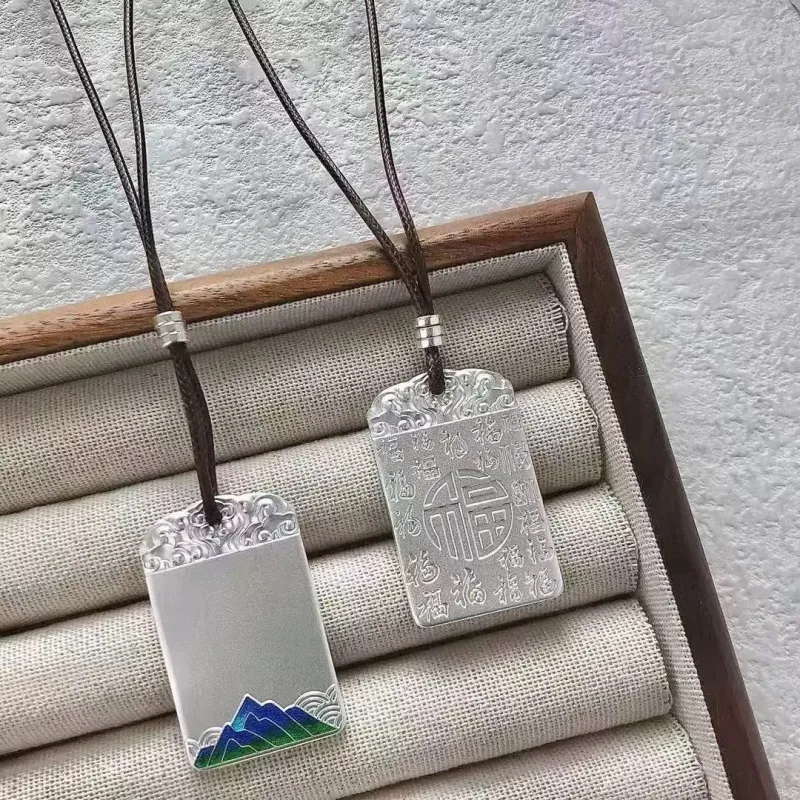 BKBU 999 Fine Silver Sterling Silver Pendant Unisex-2