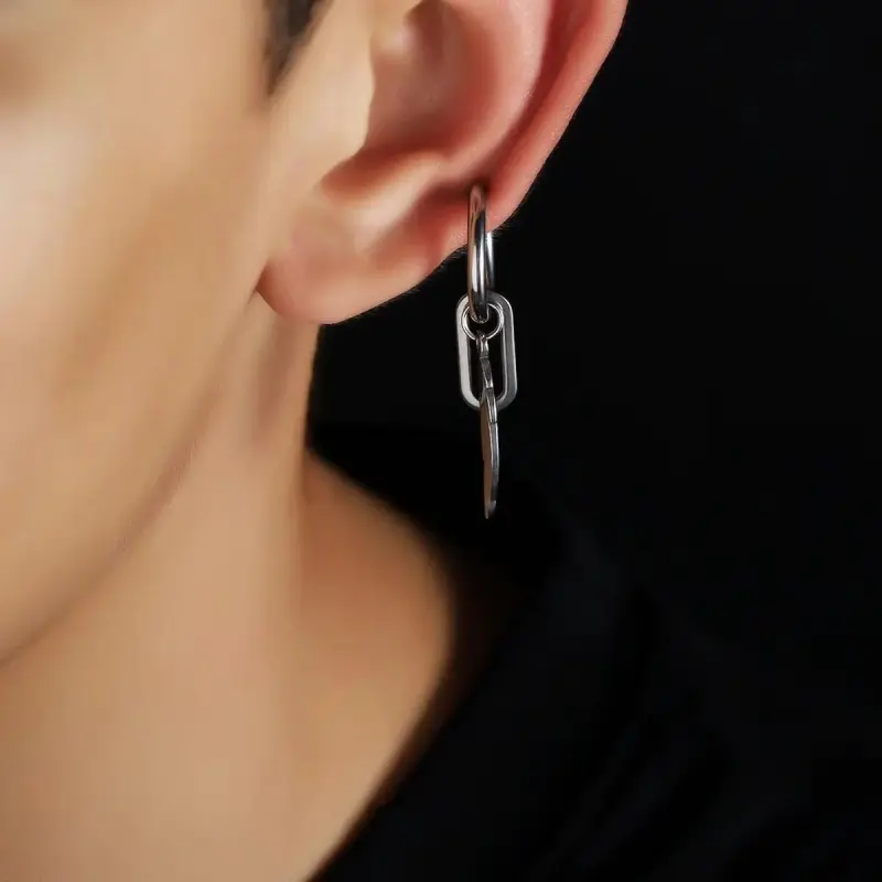 BKBU Titanium Steel Earrings Unisex-2