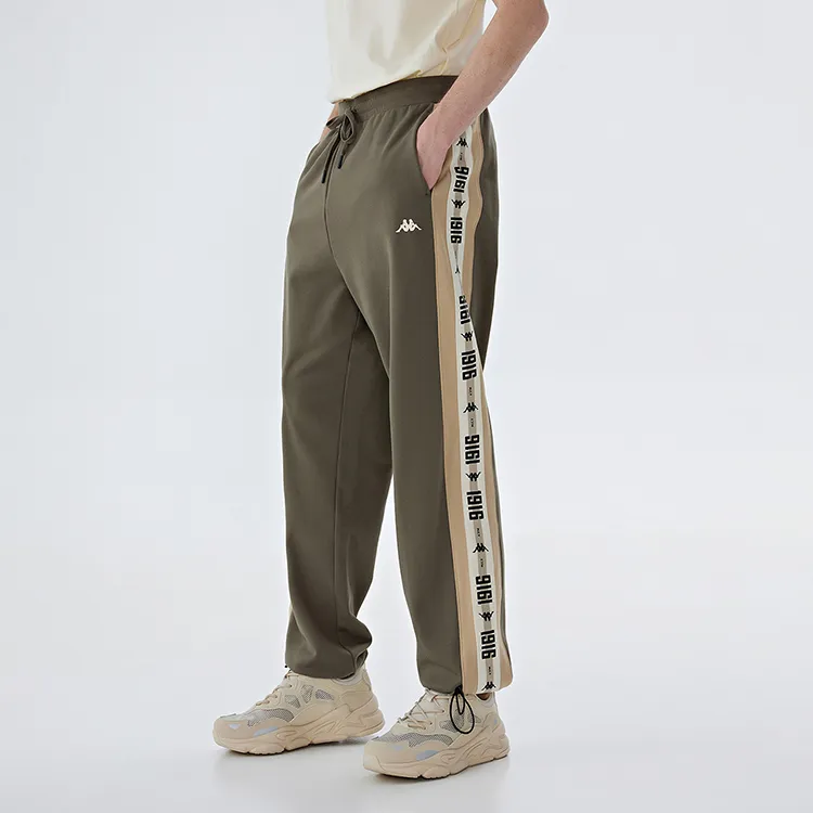 Kappa Knitted Sweatpants Men Dark Chestnut Brown-6525-2