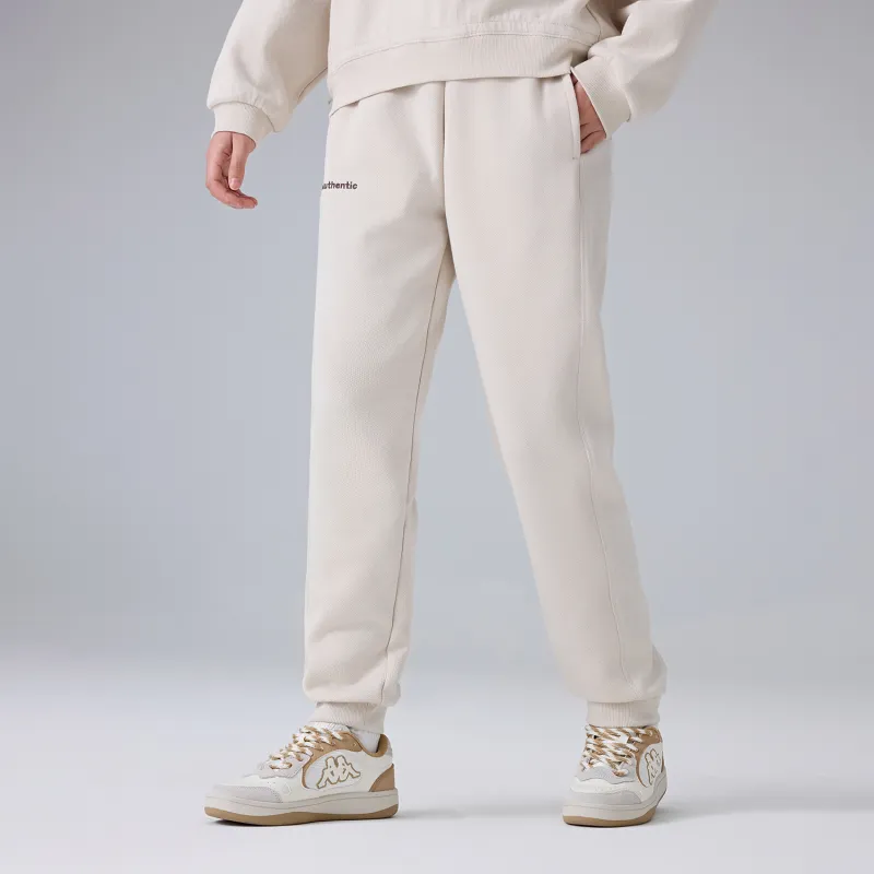 Kappa PLAYER Knitted Sweatpants Women's Malt Beige Brown-2
