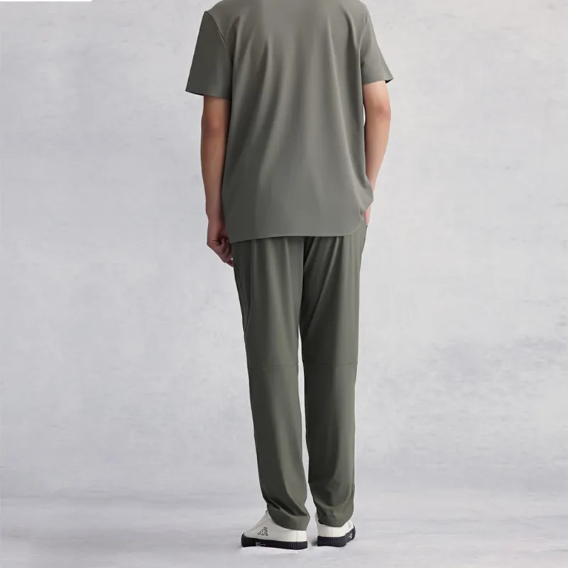 Kappa Knitted Sports Pants Men's Gray Green-5
