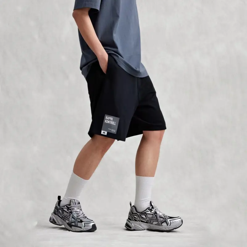 Kappa Summer Casual Shorts Men's Black-4