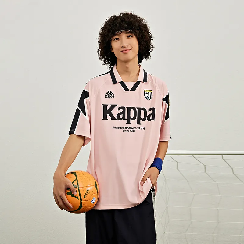 Kappa Polo Shirts Men Elegant Pink 5306-4