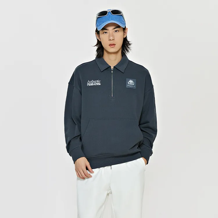 Kappa Sweatshirts Unisex Turbulent Gray 108-2