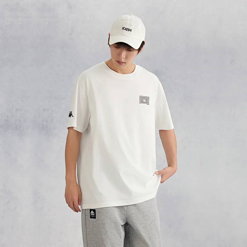 Kappa 1916 Series T Shirt Men's Korean White-3