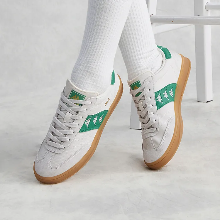Kappa Wear-Resistant Low-Top Skateboard Shoes Unisex Green-6