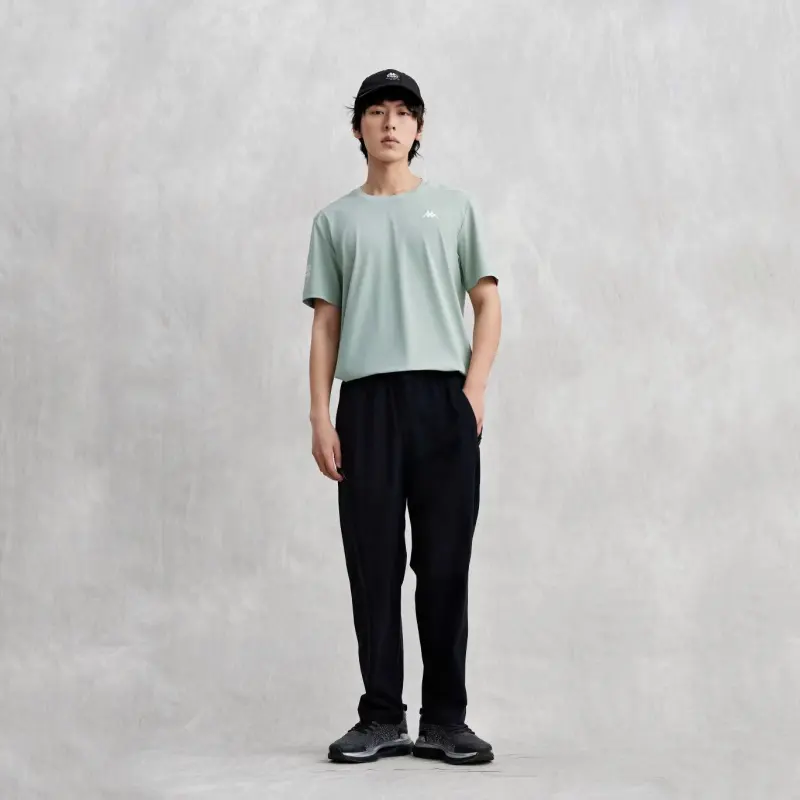 Kappa T Shirt Men's Gravel Green-6