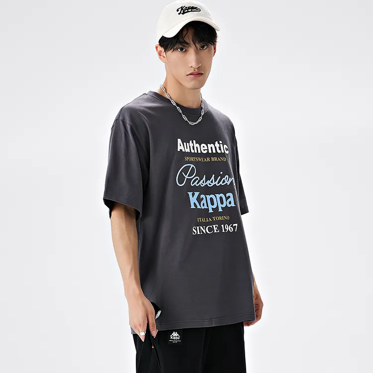 Kappa PLAYER T-Shirts Men Reinforced Steel Gray-1107-3